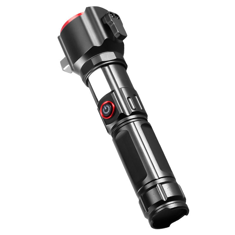 Weißes Laser-LED-Taschenlampe (Superhell, Weitreichweite – Sicherheitshammer)