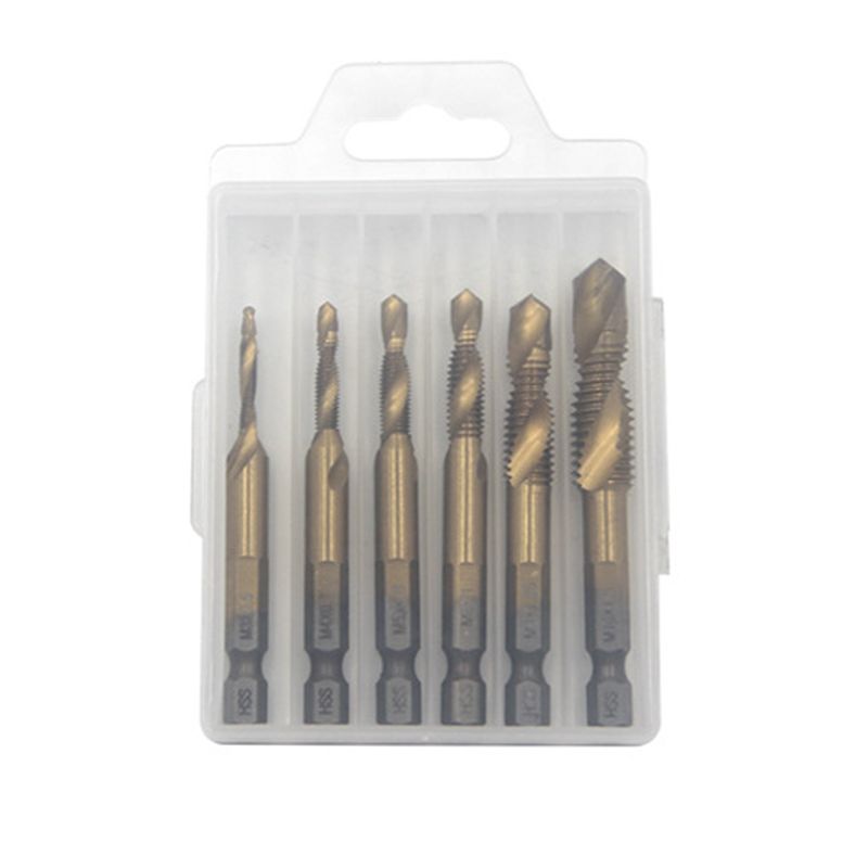 6-teiliges Mehrzweck-Spiralgewindebohrer-Set