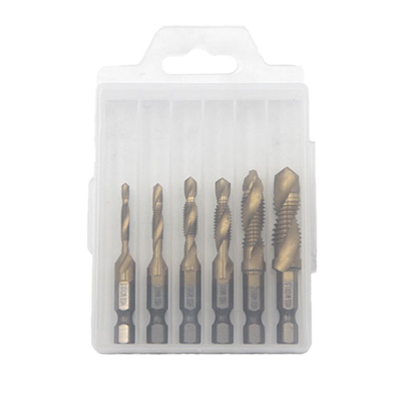 6-teiliges Mehrzweck-Spiralgewindebohrer-Set