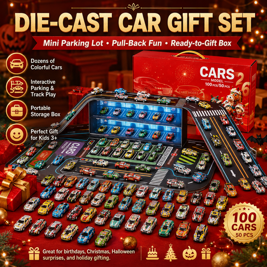 🎄 Weihnachtsaktion: 50 % Rabatt！！🎁Faltbares Spielzeugauto-Garage-Spielset