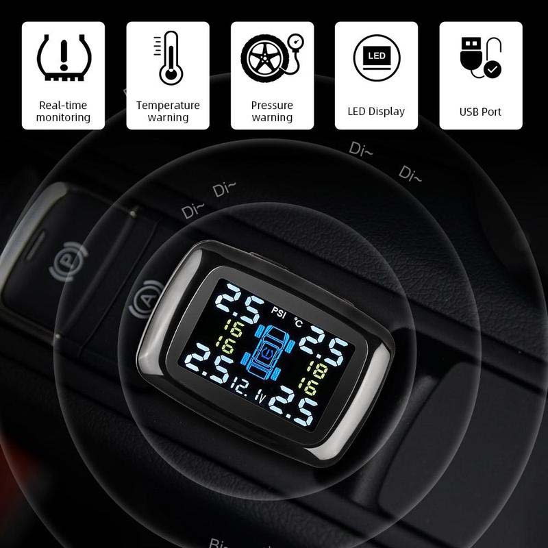 🚗 50% RABATT! ⚙️ Kabelloses RDKS – Echtzeit‑Reifendruckkontrolle für Autos ✨