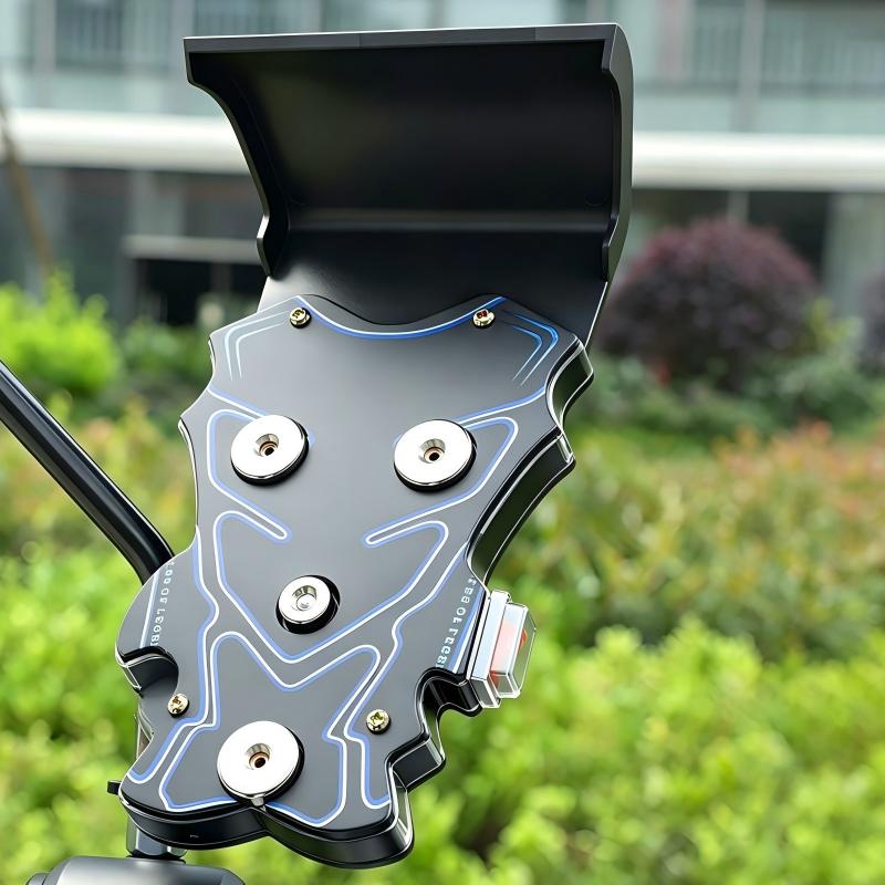 📱 Fahrradhalterung mit Stoßdämpfung – 4-Achsen-Konstruktion, mechanische Verriegelung, Einhandbedienung. Perfekt für E-Bikes! 🚴‍♂️🔒