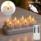 🕯️ Flammenloses LED-Teelicht – wiederaufladbar für gemütliche Stimmung zu Hause 📦
