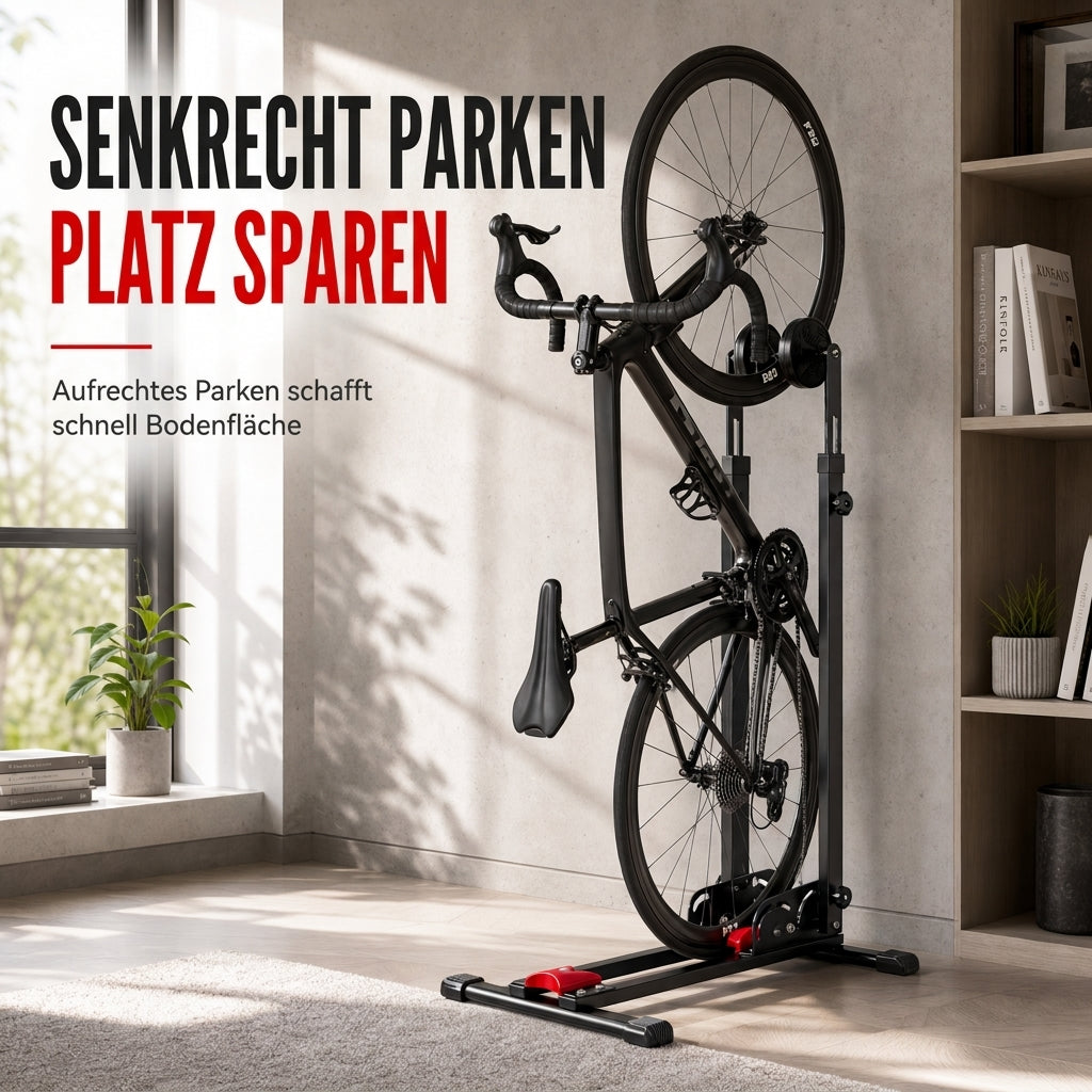 🔥 50% Rabatt! 🚴 Klappbarer Fahrradständer mit Doppelstange – U-Form Präsentationsständer für Rennrad & MTB