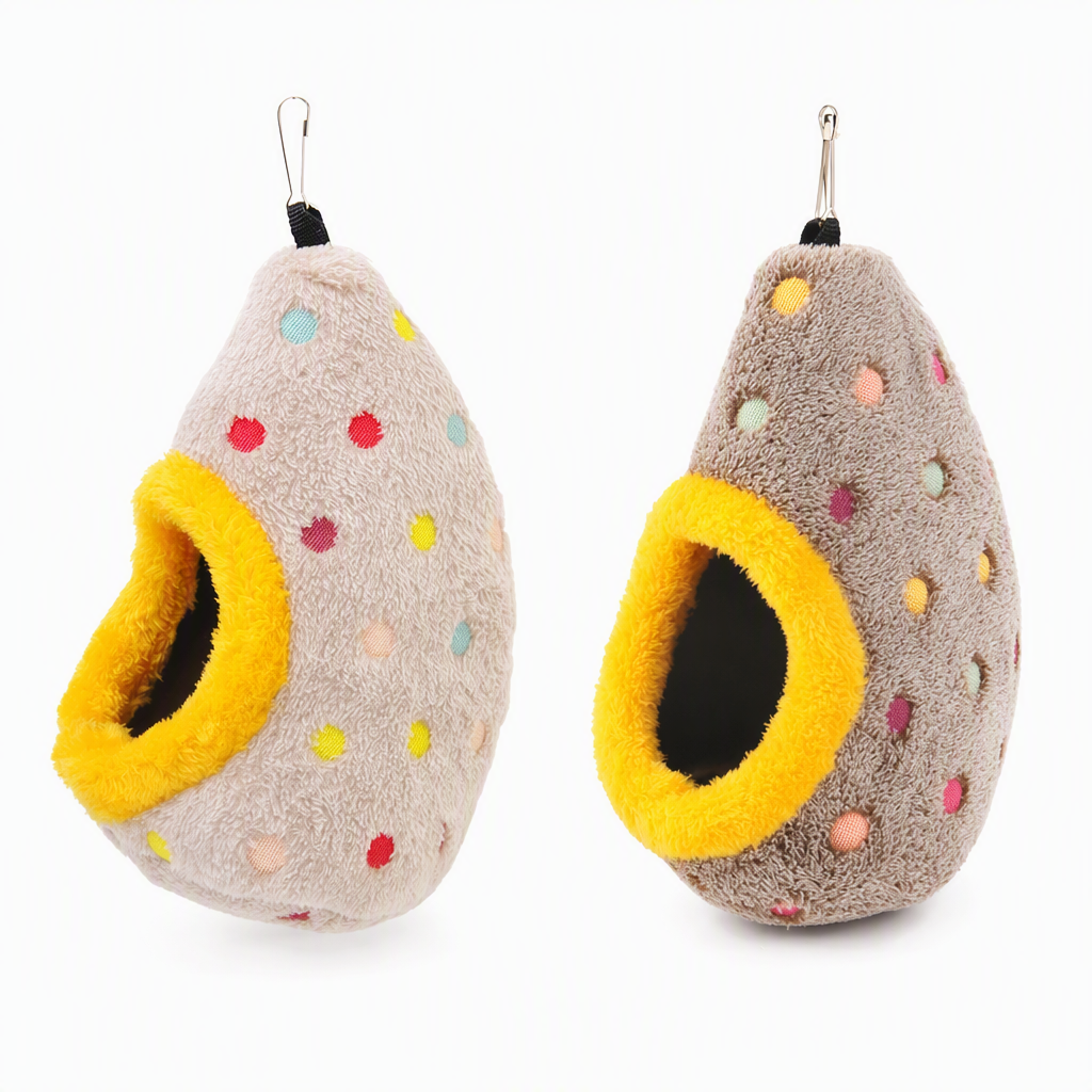 ⏳🔥NUR FÜR KURZE ZEIT 50 % RABATT! ⏰🥚Hängendes Baumwoll-Vogelnest – Doppellagige Fleece-Wärmehütte für kleine Vögel ✨