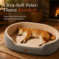✨50% RABATT NU! !✨Abnehmbares ovales Haustierbett aus Polar-Fleece und Oxford-Stoff mit feuchtigkeitsabweisender, rutschfester Unterseite und Schwammkissen für Hunde und Katzen