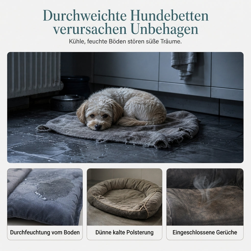 ✨50% RABATT NU! !✨Abnehmbares ovales Haustierbett aus Polar-Fleece und Oxford-Stoff mit feuchtigkeitsabweisender, rutschfester Unterseite und Schwammkissen für Hunde und Katzen