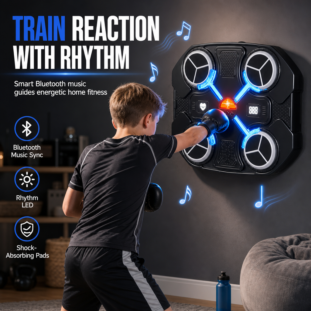 Elektronisches Musik-Boxtarget für Kinder mit Rhythmus-Reaktionstraining für Heimfitness und Stressabbau