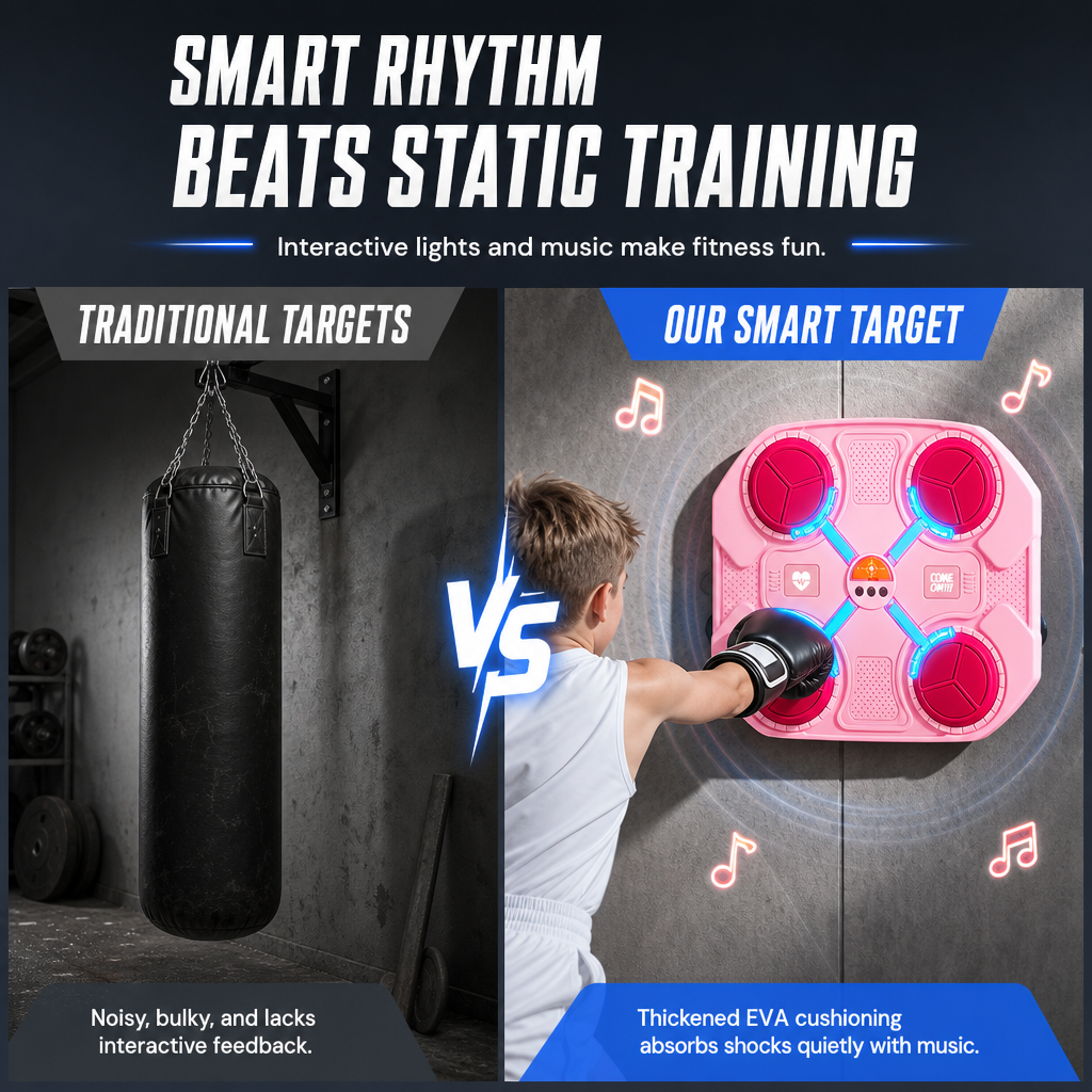 Elektronisches Musik-Boxtarget für Kinder mit Rhythmus-Reaktionstraining für Heimfitness und Stressabbau