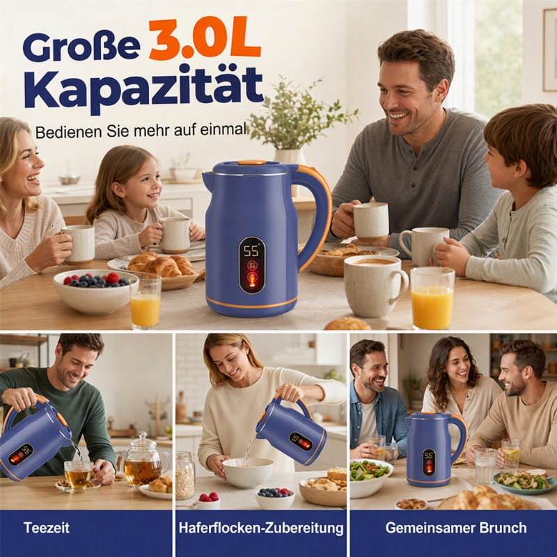 ☕ Wasserkocher mit intelligenter Temperaturregelung