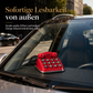 Temporäre Parkkarte im Retro Telefon Design Telefonnummernschild für das Auto
