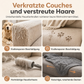 🐈50 % Rabatt❄️Verdickte Winter‑Haustiermatte 75×75cm, weiches Kunstkaninchenfell, rutschfest für Hunde und Katzen