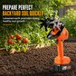 Kabellose Mini-Gartenfräse mit 21-V-Lithium-Akku – handlicher Bodenlockerer und Unkrautentferner