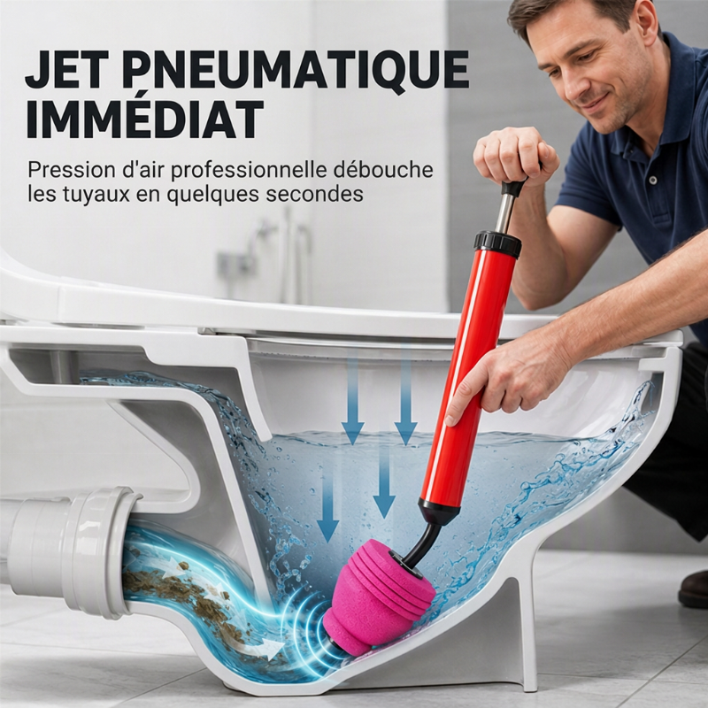 🔥50 % RABATT✨Hochdruck-Rohrreiniger 🚰Rohrreinigung in 1 Sekunde, 180°-Düse, ohne Chemikalien