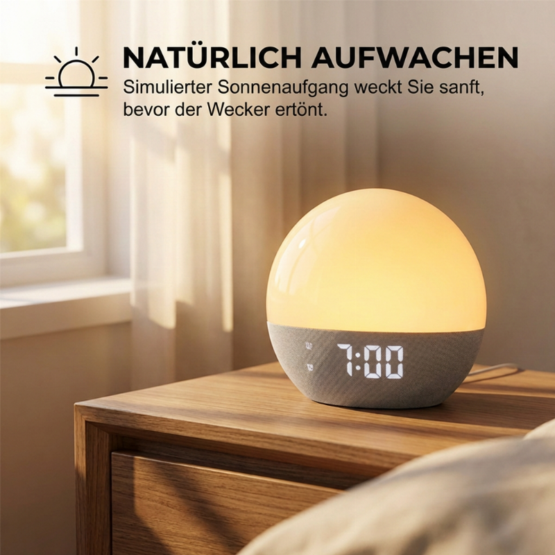 ⏳Begrenzte Zeit 50% Rabatt💥Natürliches Aufwach- & Einschlafhilfe-Licht mit weißem Rauschen