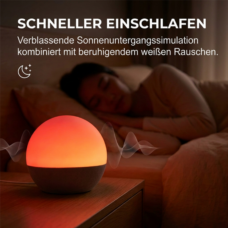 ⏳Begrenzte Zeit 50% Rabatt💥Natürliches Aufwach- & Einschlafhilfe-Licht mit weißem Rauschen