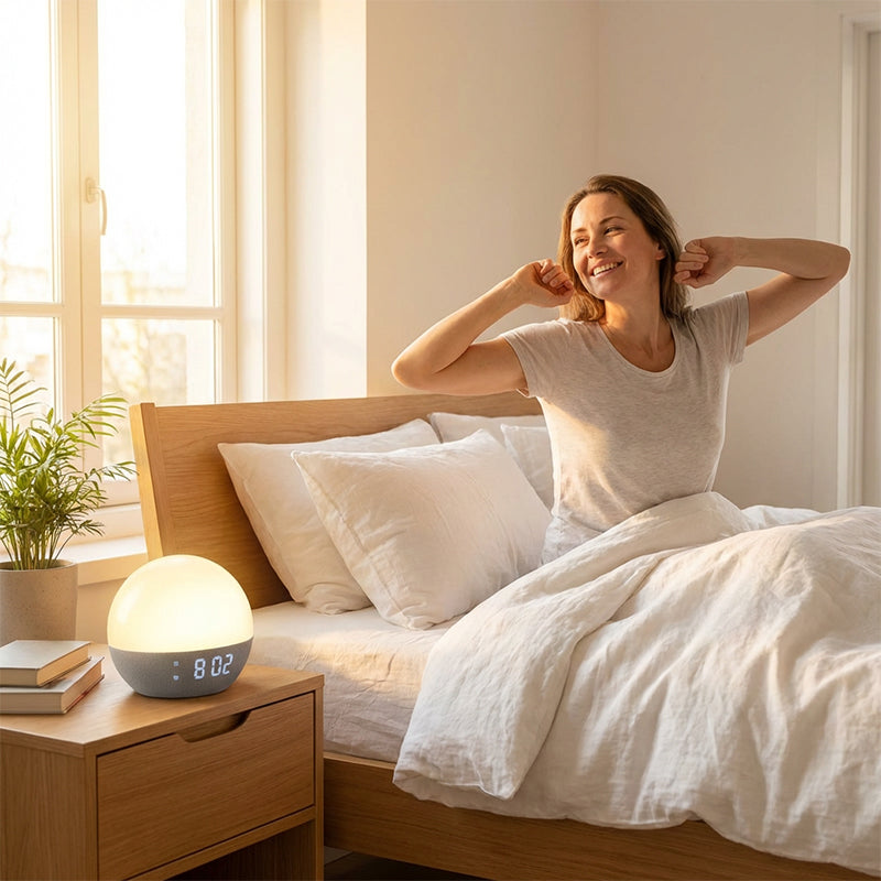 ⏳Begrenzte Zeit 50% Rabatt💥Natürliches Aufwach- & Einschlafhilfe-Licht mit weißem Rauschen