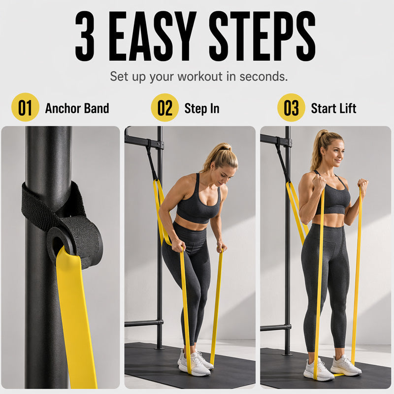 Professionelles Fitness-Widerstandsband-Set