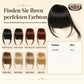💇‍♀️ Künstliche Air-Bangs mit Seitenpartien & Haarspange – synthetische Frontpartie für Damen, natürlich & vielseitig