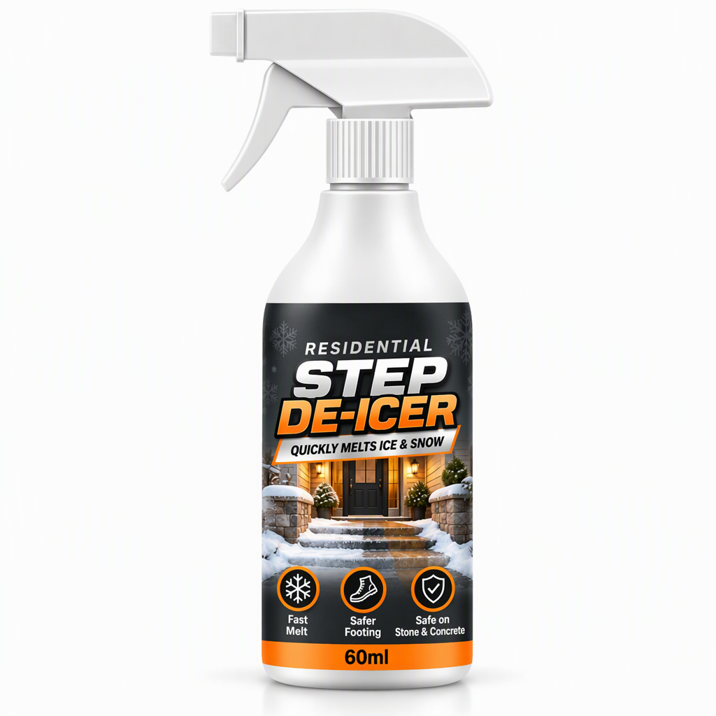 Schnell wirkendes Enteisungsspray-Set mit Tuch für Eingangsstufen und Haustüren im Winter, 60 ml