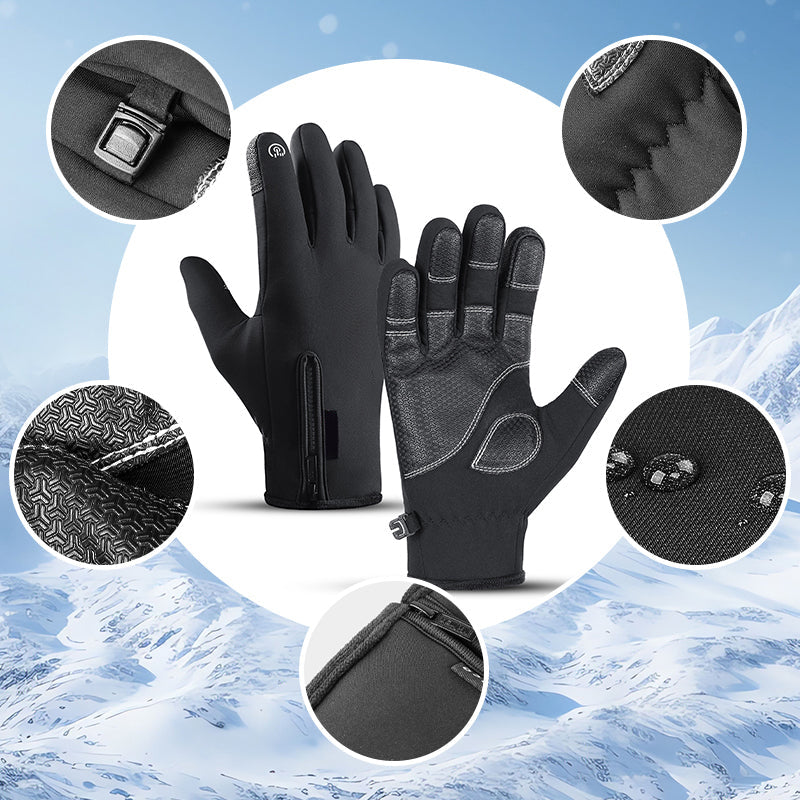 Warme, wasserdichte Outdoor-Handschuhe mit Touchscreen für Herren-Gcom