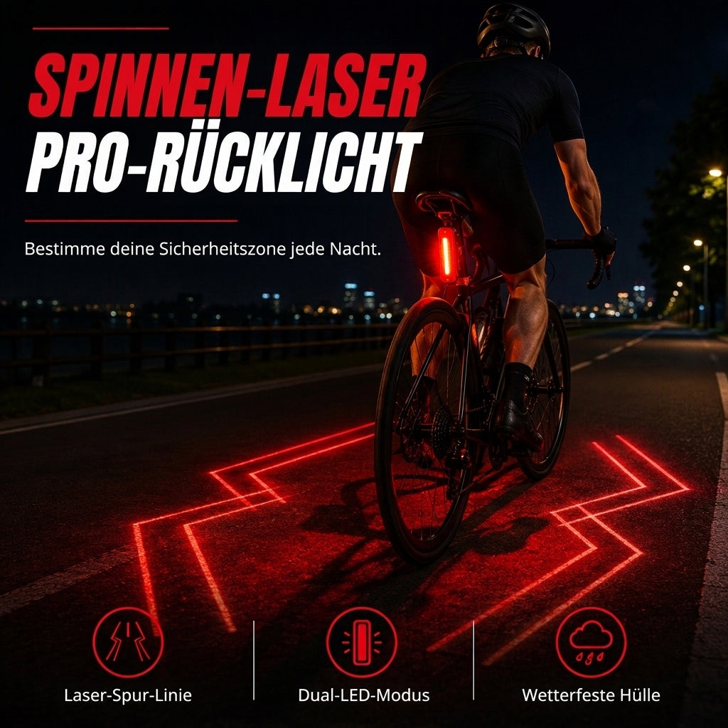 🚲🔋 Aufladbares Fahrrad-Rücklicht – Sicher & hell bei Nacht ✨