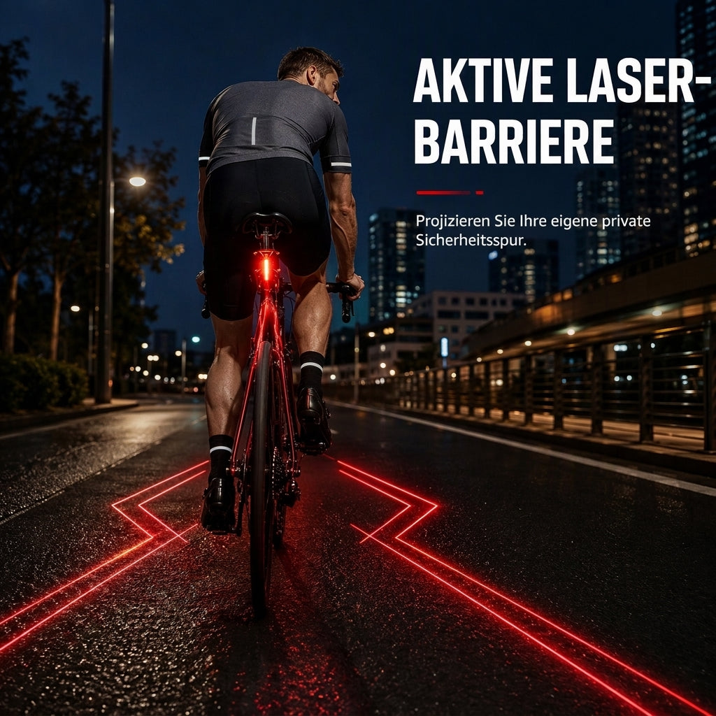 🚲🔋 Aufladbares Fahrrad-Rücklicht – Sicher & hell bei Nacht ✨