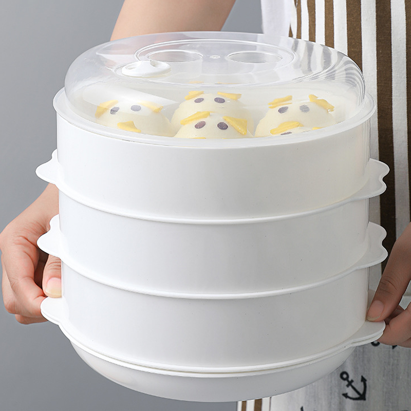 Mehrschichtiger hitzebeständiger Mikrowellen-Steamer