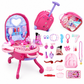 📢📢 50 % RABATT🎀Schminkkoffer mit Spiel-Schminktisch für Kinder – Tragbares Rollenspiel-Set für Mädchen