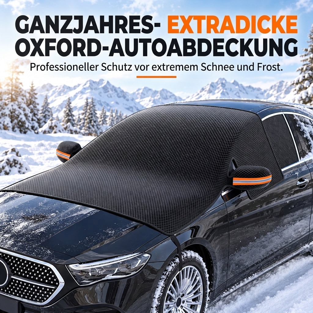 📢📢50% RABATT !!⏰Ganzjährig abgedeckter, verdickter Auto-Windschutzscheibenschutz für Schnee, Frost und Sonnenschutz