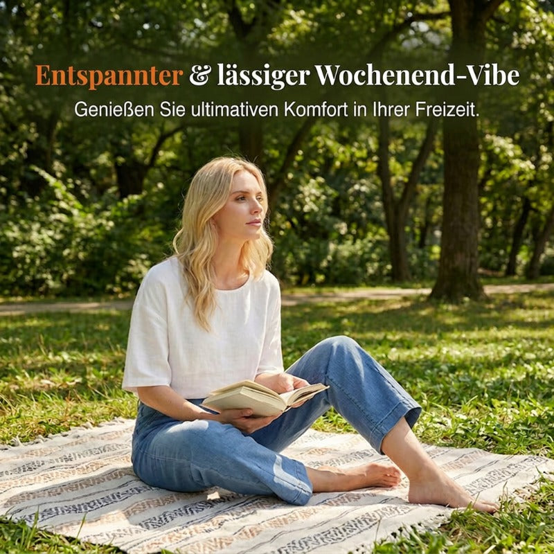 Damen-Jeans mit hoher Taille und verkürztem Schnitt