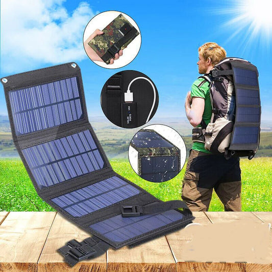 Panel de batería plegable solar portátil con puerto USB 20W5V