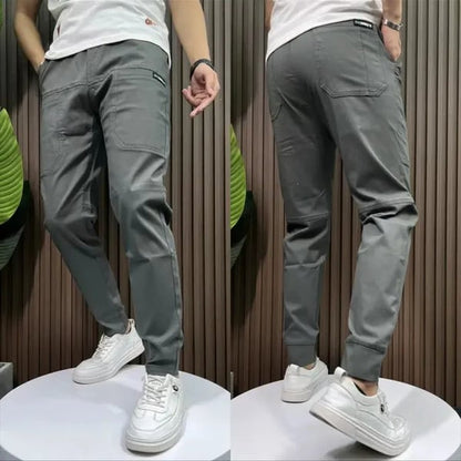 🔥🔥🔥Pantalones cargo skinny multibolsillos de gran elasticidad para hombre👖