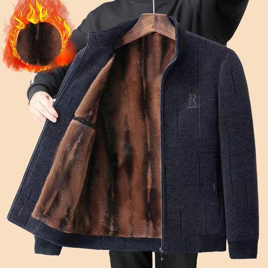 🎅Rebajas de Navidad - 50% de descuento 🥳 -Chaqueta térmica acolchada con cuello alto para hombre